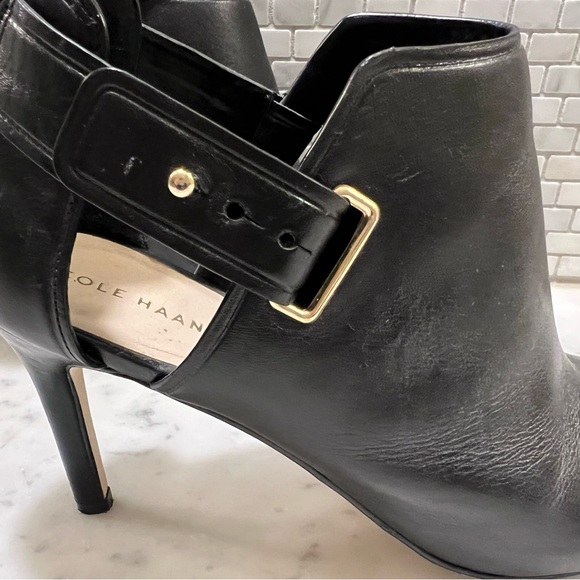 COLE HAAN stiletto heel zip up bootie - Picture 7 of 9